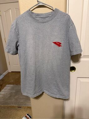 Men's PURPLE BRAND Gray Short-Sleeve Crewneck Tee with Red Chest Emblem